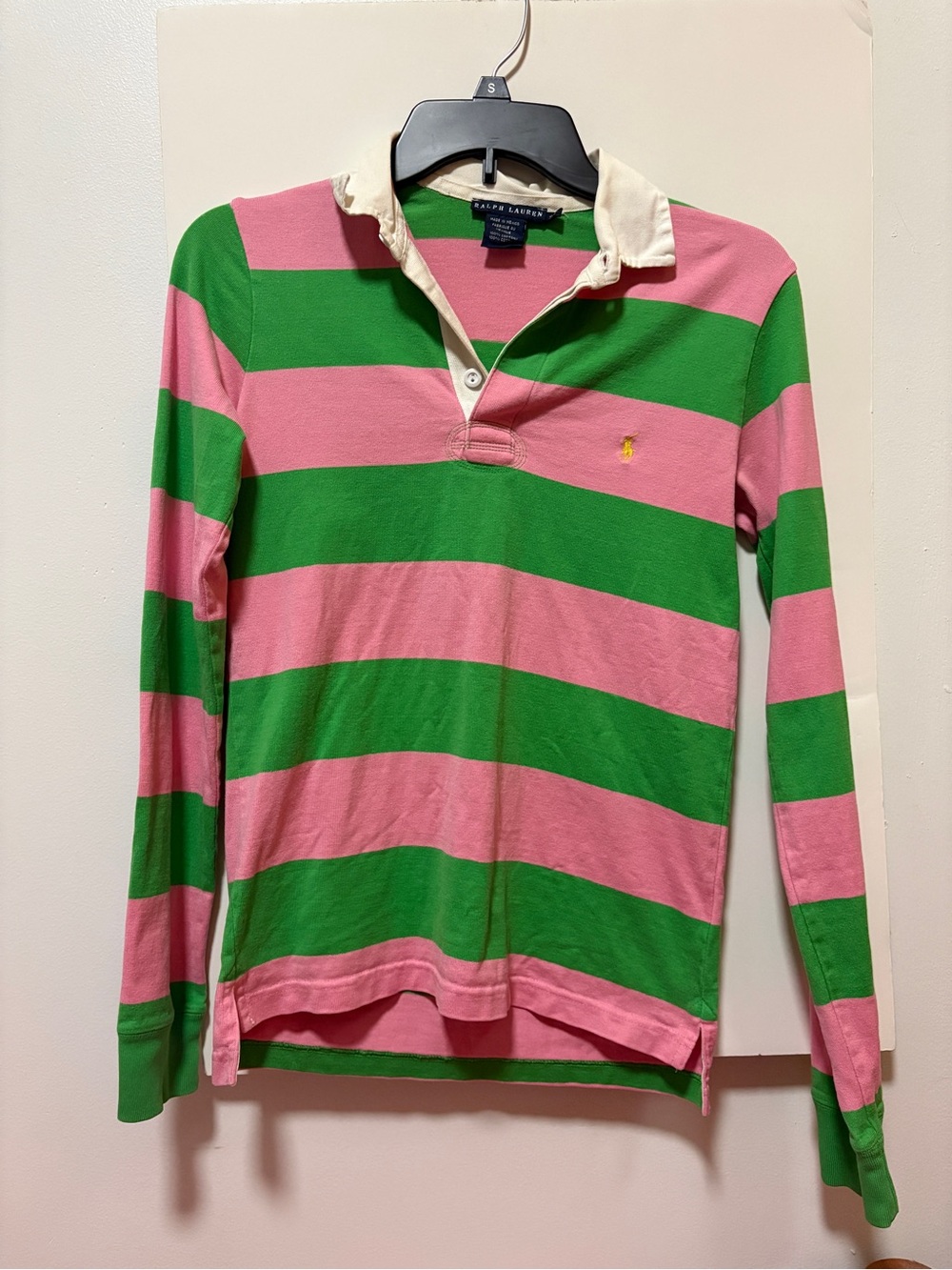 Vintage Ralph Lauren Rugby Polo with White Collar